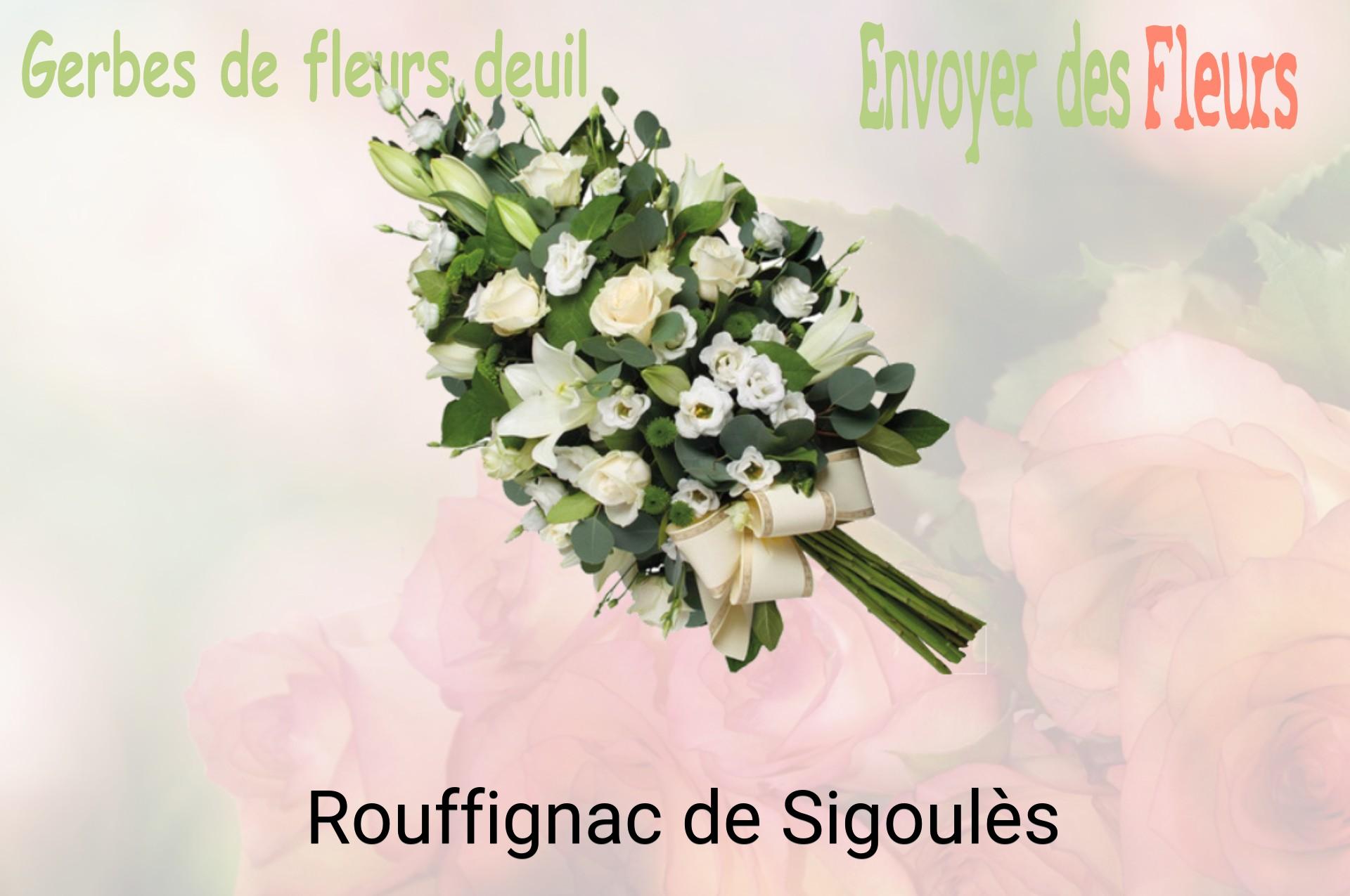 Gerbe de fleurs de deuil livrée à Rouffignac-de-Sigoulès